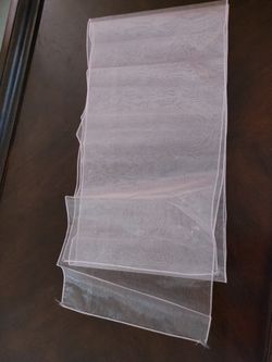 Light Pink Organza Runners Overlays