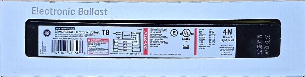 GE Electronic Ballast