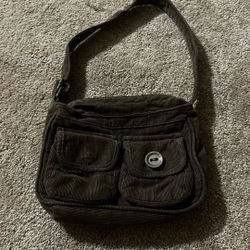 Brown Aeropostale Corduroy Shoulder Bag 