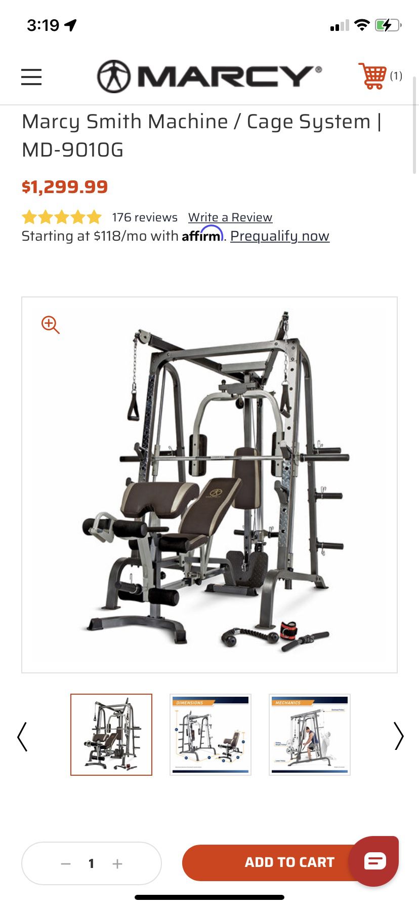 Marcy Smith Machine / Cage System | MD-9010G