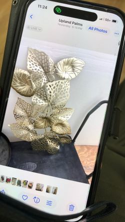 Metal leaves wall decor