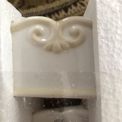 Princess House stoneware 6 placecard holders