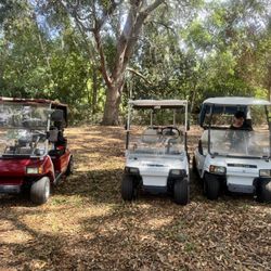 3 Golf Carts For Sale That Run And Come With Chargers