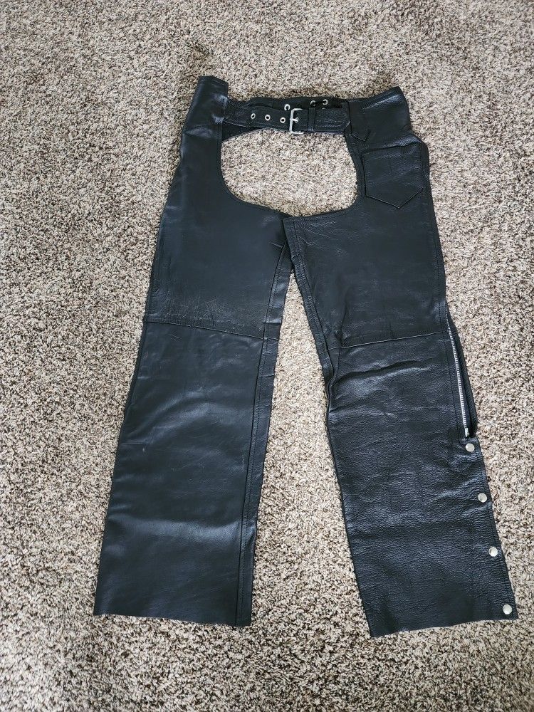 *** MOTORCYCLE CHAPS WITH GLOVES ***