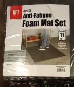 Anti-Fatigue Foam Mat Set, 4 Pack