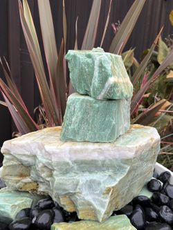 34” Custom Turquoise Quartzite Fountain – Complete Package ⛲️