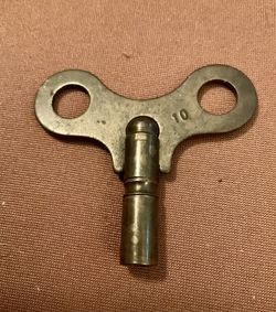 Vintage Brass Clock Key