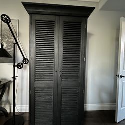 RH Restoration Hardware Shutter Single Armoire