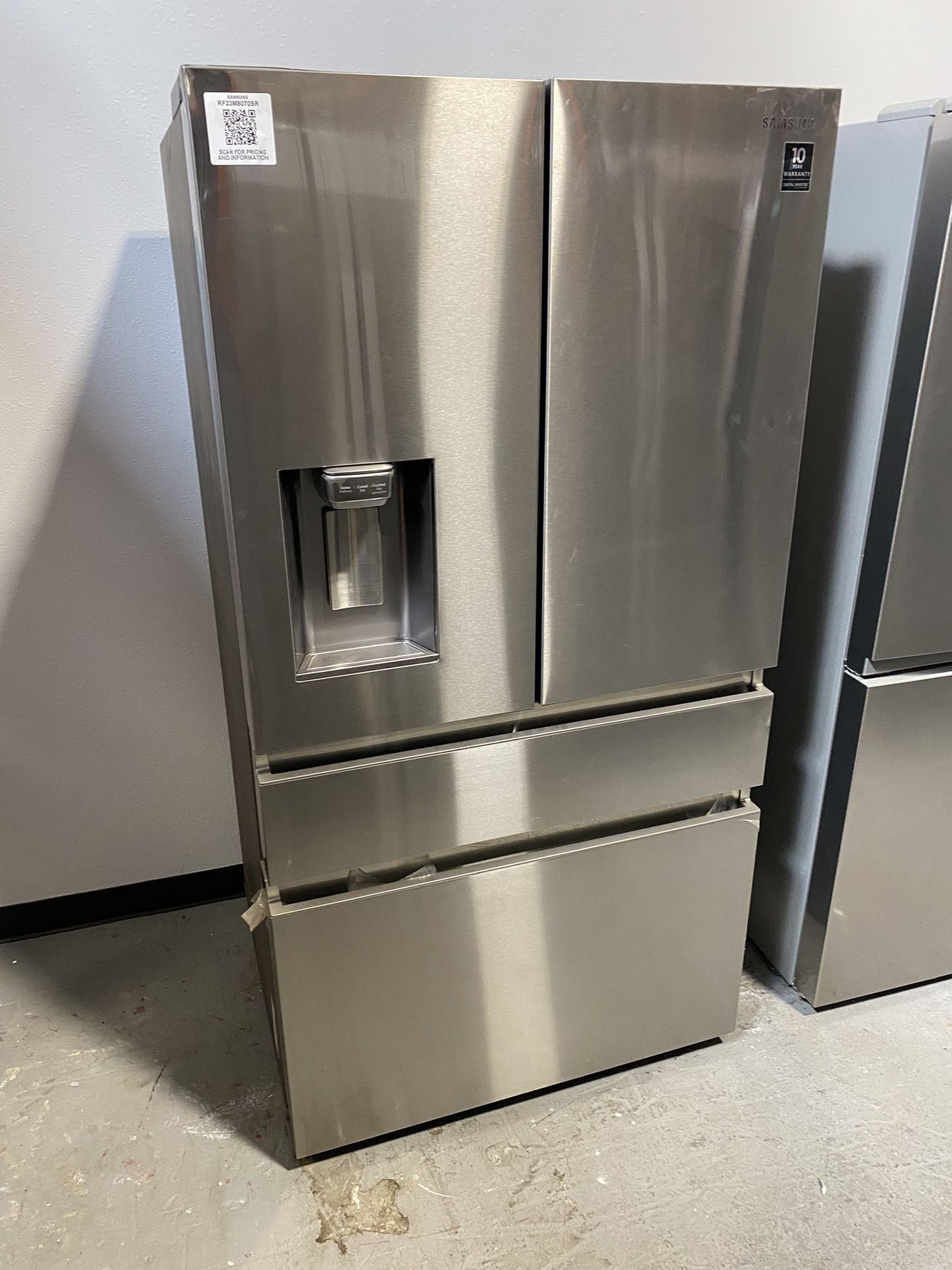 Stainless Steel 23 Cu. Ft. Counter Depth 4-Door French Door Refrigerator