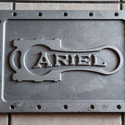 Vintage Ariel Motorcycle Sign