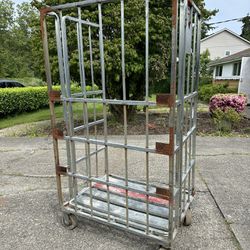 Industrial Metal Folding Cart 