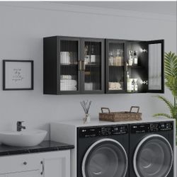 New Black Wall Cabinet