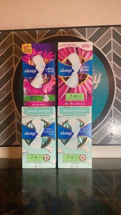 Always Pads – Radiant & Pure Cotton 2 for $14