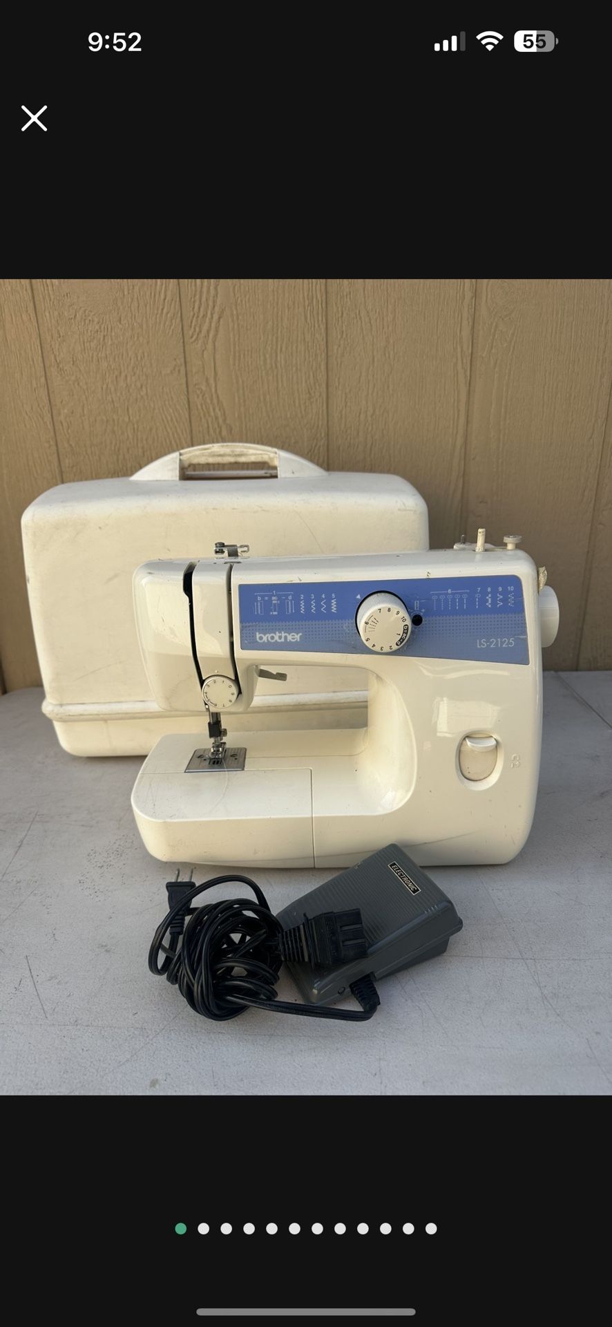 Brother LS-2125 Stitch Function Basic Sewing& Mending Machine W Case/Pedal Works