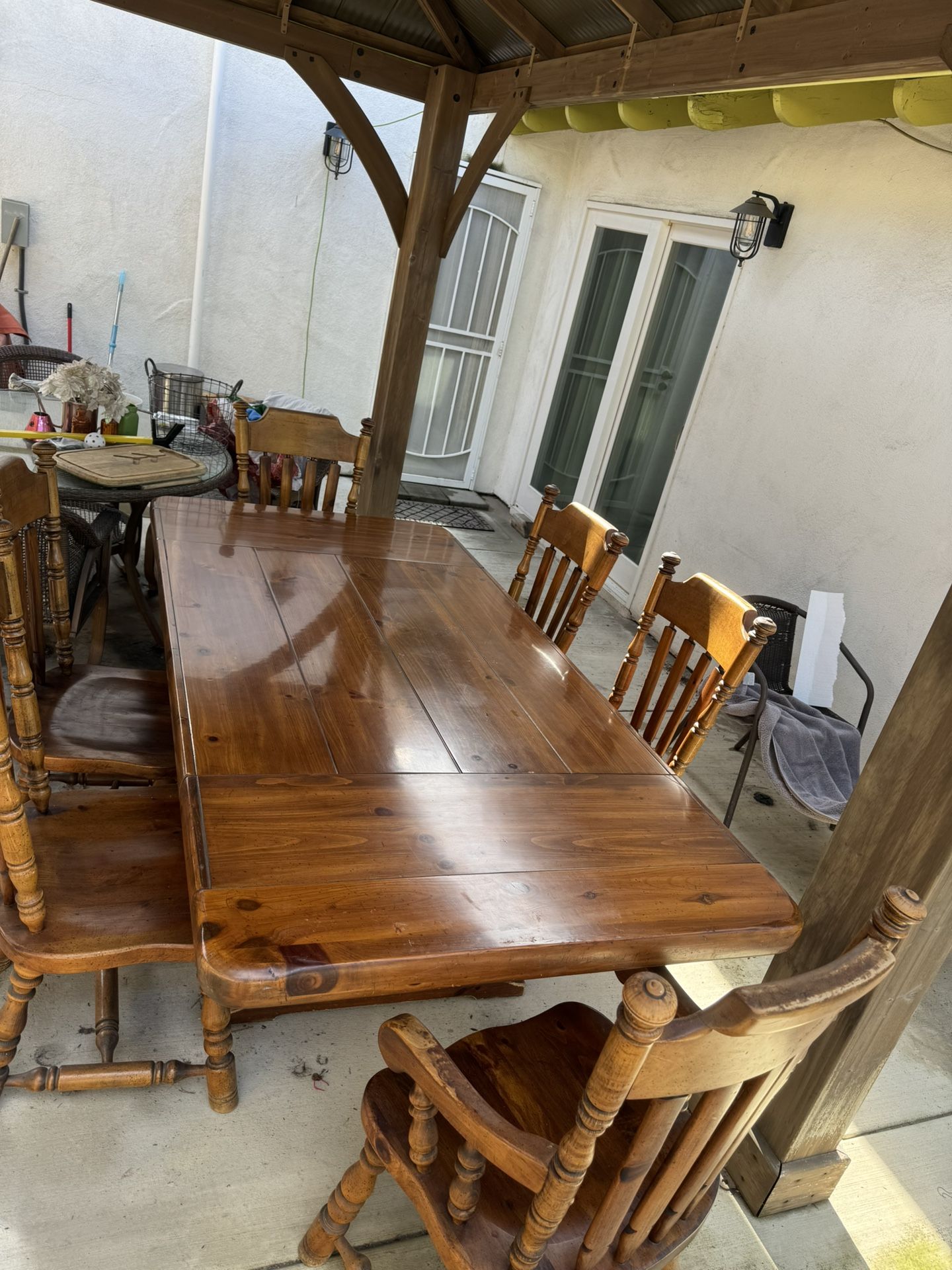 Table with six chairs