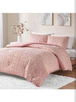 2 Pieces. Comforter Set – Modern Metallic Bedding Set.
