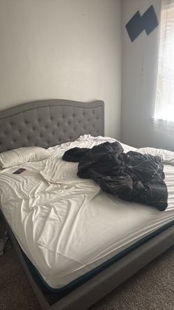 King size bed and mattress