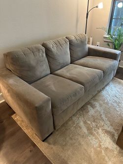 Macy’s Queen Sleeper Sofa + Storage Ottoman | Memory Foam Mattress