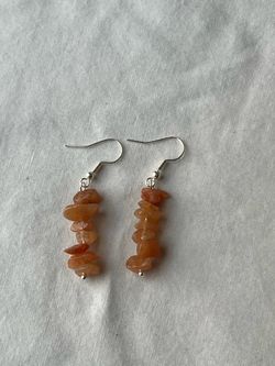Red aventurine earrings