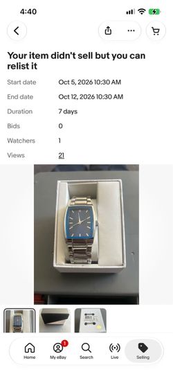 Vintage Phasar by Sears Men's Silver-Tone Watch - NEW BATTERY New In Box