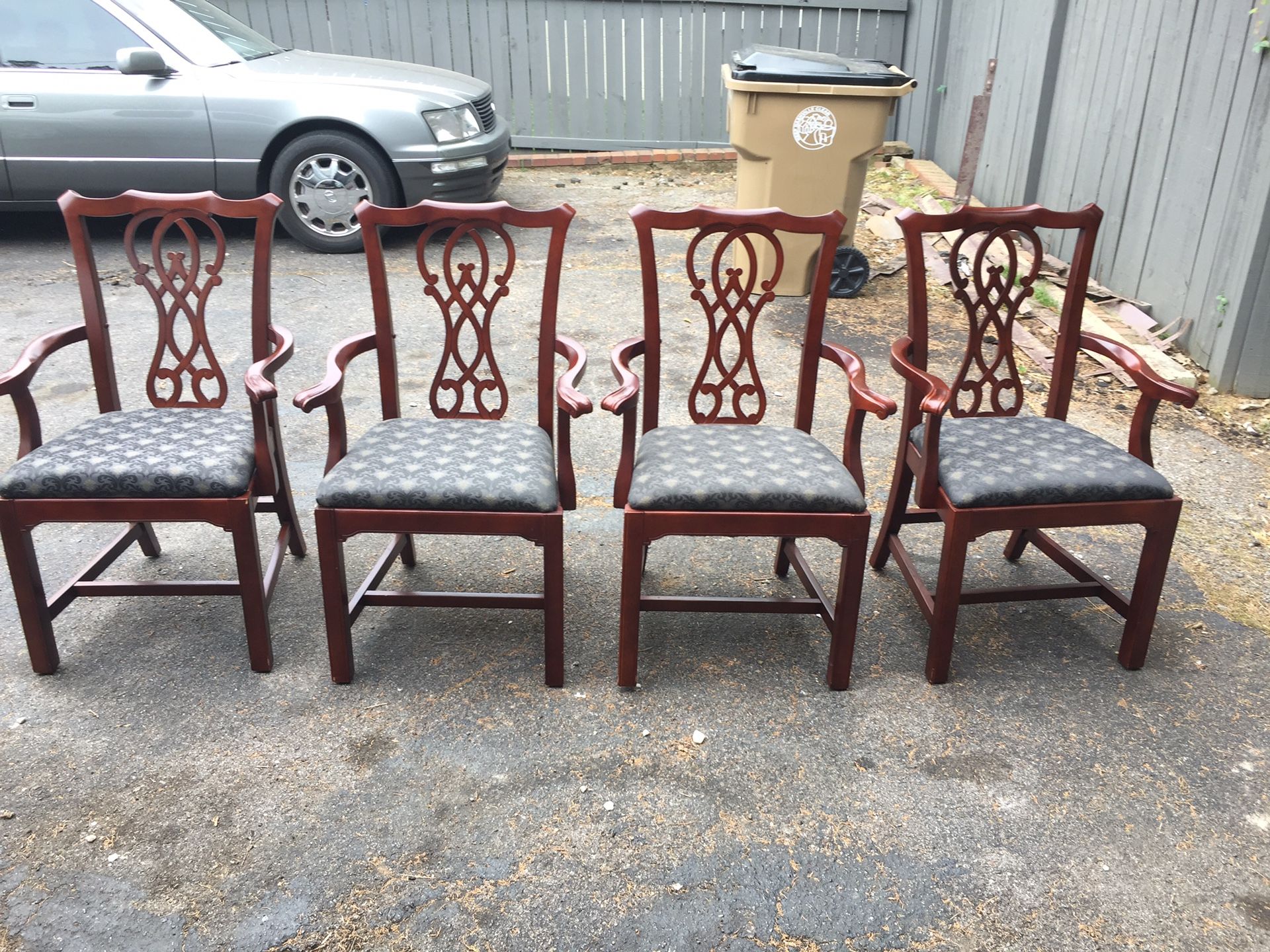 4 used Bernhardt dining room chairs