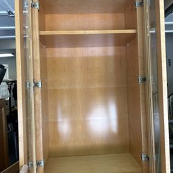Maple Glass Cabinets 
