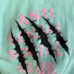 Anti Social Social Club  “After Us” Hoodie- Mint