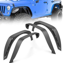 Jeep Wrangler JK Flat Style Front and Rear Fender Flares