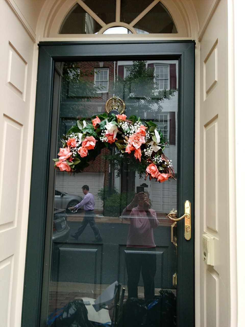 Beautiful flower wreath for your door