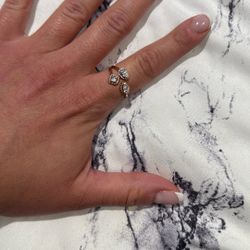 Pandora 14k Rose Gold Plated Ring Size 7