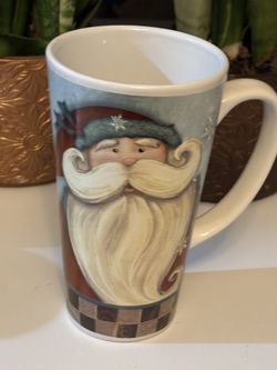 Vintage Santa Coffee Mug 16oz Rare Find 
