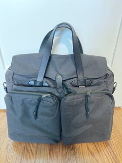 FILSON 24 Hour Tin Cloth Briefcase - Cinder - Mint Condition