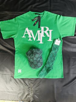 Mix Set Amiri Shirt Gucci Hat & Gucci Socks 