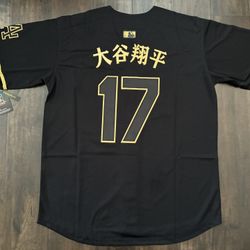 New Los Angeles Dodgers Clayton Kershaw Jersey Black & Gold / Robinson 42/Freeman 5/Ohtani 17/Yamamoto 18/Hernandez 8/Betts 50/ Kershaw 22 / S-3XL