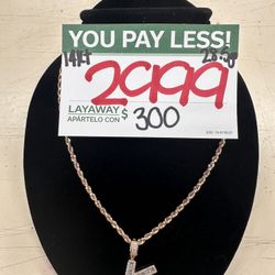 Rose Gold Chain and Pendant 