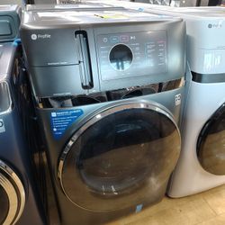 $1499 GE Profile 4.8 Cu Ft Smart UltraFast Electric Washer & Dryer Combo w/ Ventless Heat Pump Technology