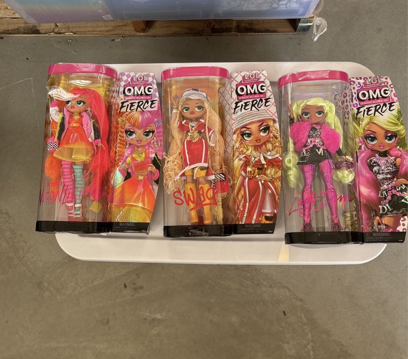 LOL OMG FIERCE DOLLS NEONLICIOUS SWAG LADY DIVA ONLY 25 EACH NEW IN BOX