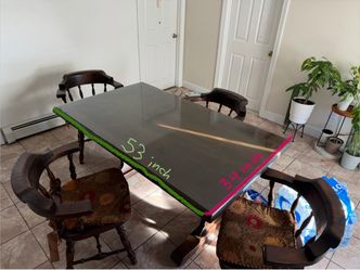 MOVE OUT SALE!!!! Beautiful wooden table with 4 chairs