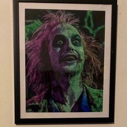 Beetlejuice Custom Art Piece On Frame