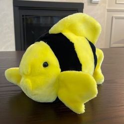 Bubbles The Black and Yellow Fish Ty Original Beanie Buddies Collection w tush.. 