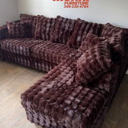NEW Brown 🤎 L Sectional Sofa 🛋️ Multiple Colors
