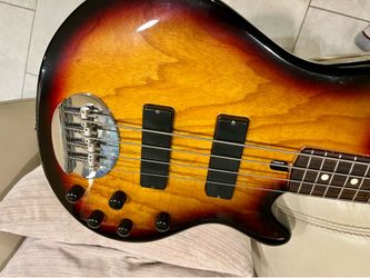 Lakland Skyline Bass Bartolini pickups, Hipshot Tuners and Bass Xtender (D-Tuner)