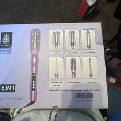 Hair Straightener And Curling iron Set 