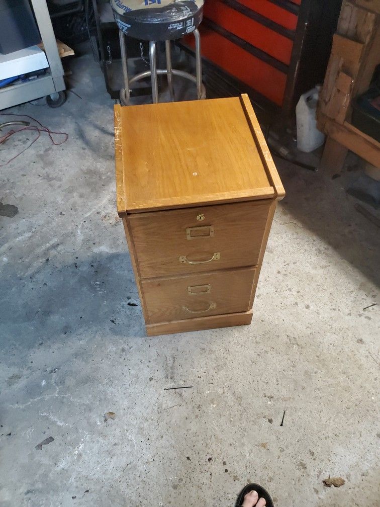 Wooden File Cabinet