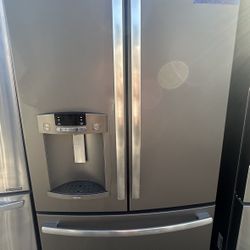 GE Beautiful Dark Gray 3 Doors Refrigerator 