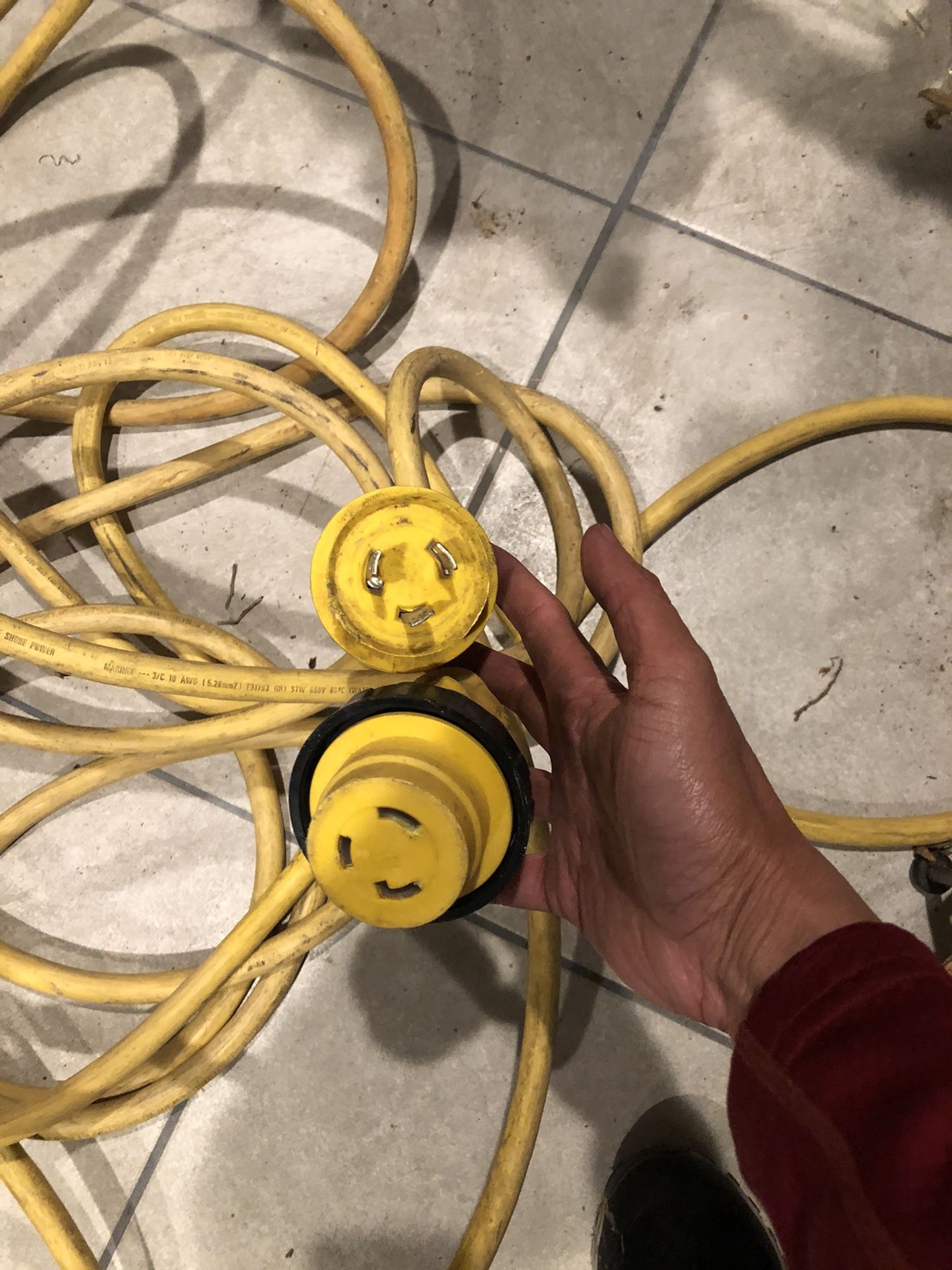 25ft 3prongs 30amp cable $35