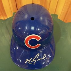 New Mark Grace Chicago Cubs Signed Helmet COA