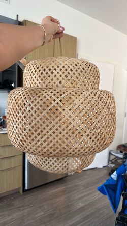 Rattan chandelier