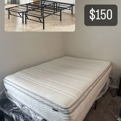Full matress And bed Frame