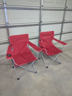 Beach, picnic, Park foldable chairs with beverage holder.